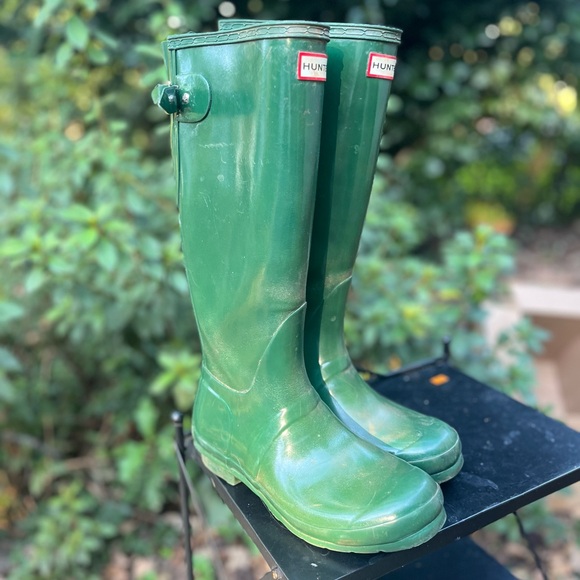 Hunter Classic Forest Green Boots. Size 7 - Picture 1 of 8